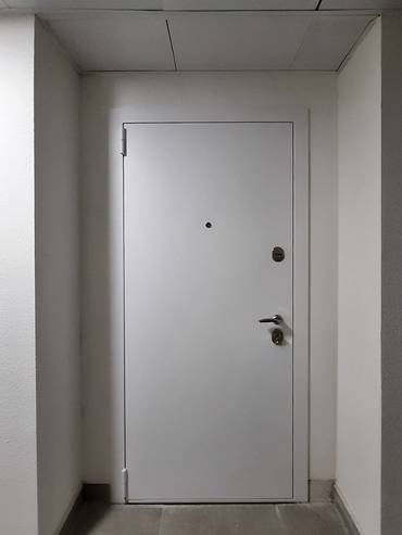 Дверь в квартиру с белым окрасом